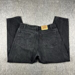Vintage Levi's 560 Loose Fit‎ Tapered Leg Jeans Men's 38x30 Made in USA Black